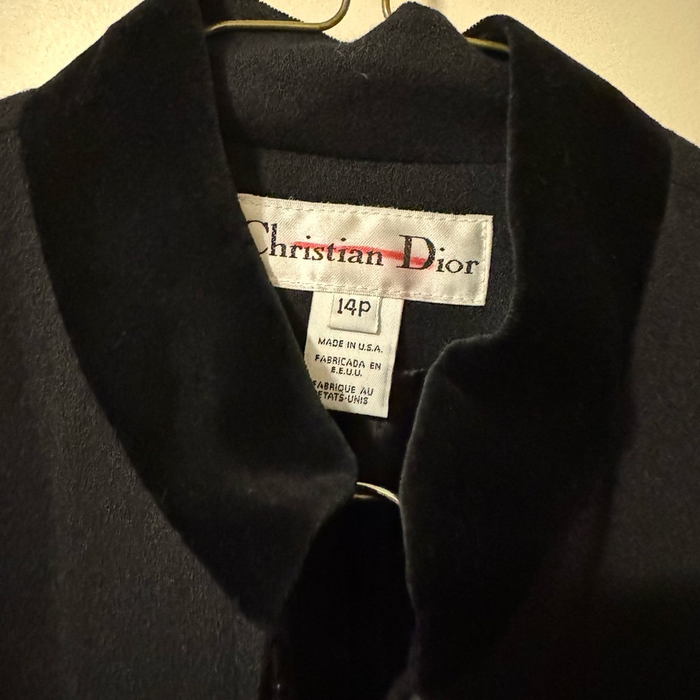 Vintage Christian Dior Zip-Up Top and Matching Skirt